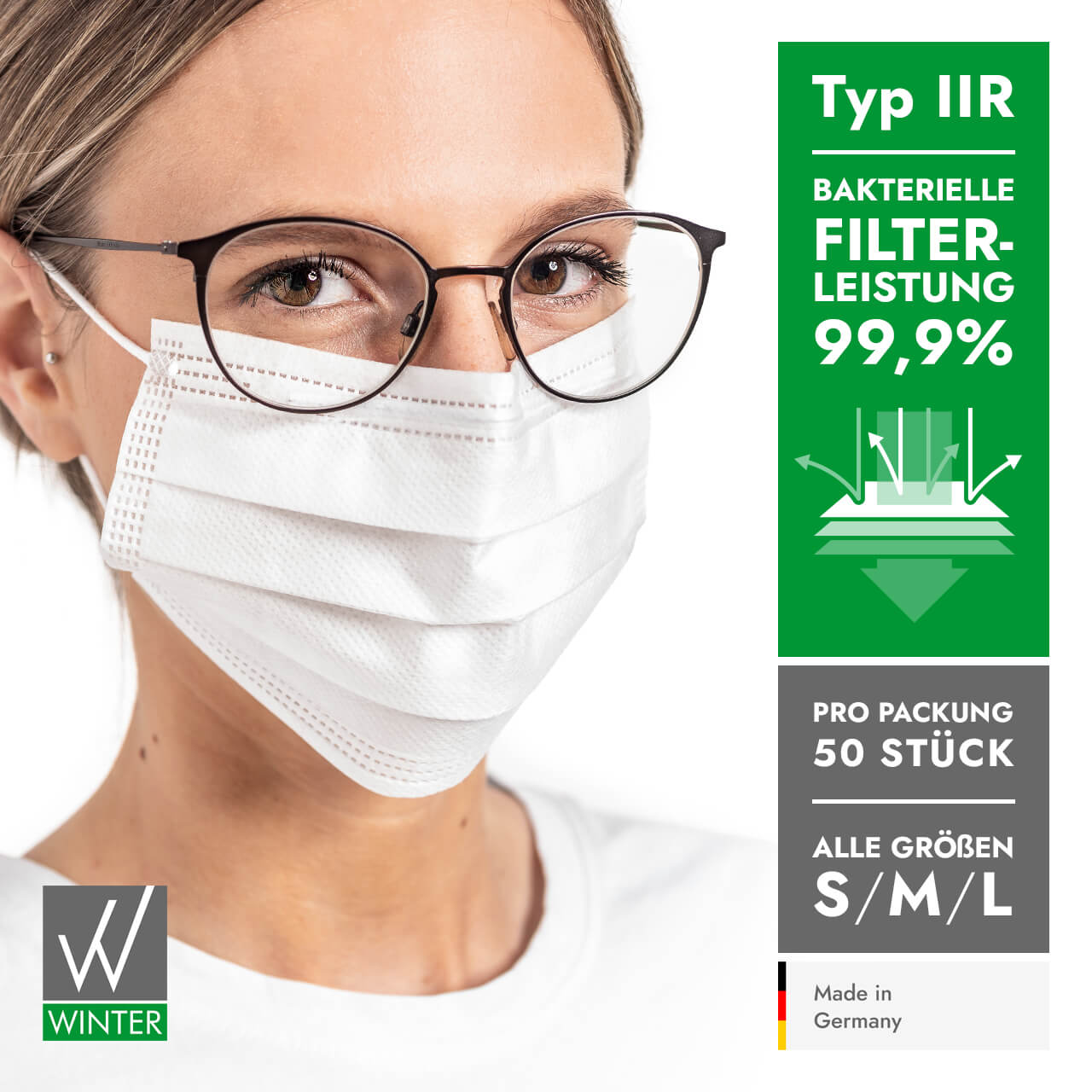 Medizinische-Maske-OP-Maske-Typ-IIR-Mundschutz-Weiss-Winter-Group